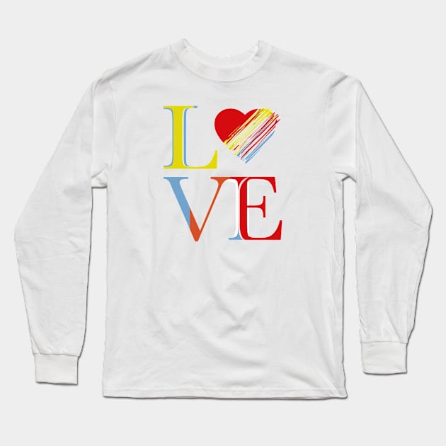 Love Long Sleeve T-Shirt by designerhandsome